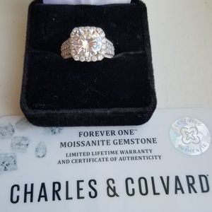 Moissanite Ring Charles & Colvard